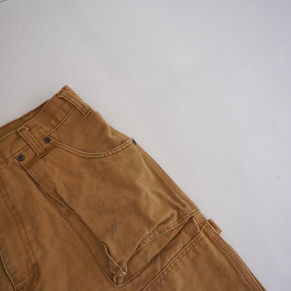 Dickies Tan Heavyweight Cotton Double Knee Carpenter Dungaree Pants 32X30 - Picture 8 of 16